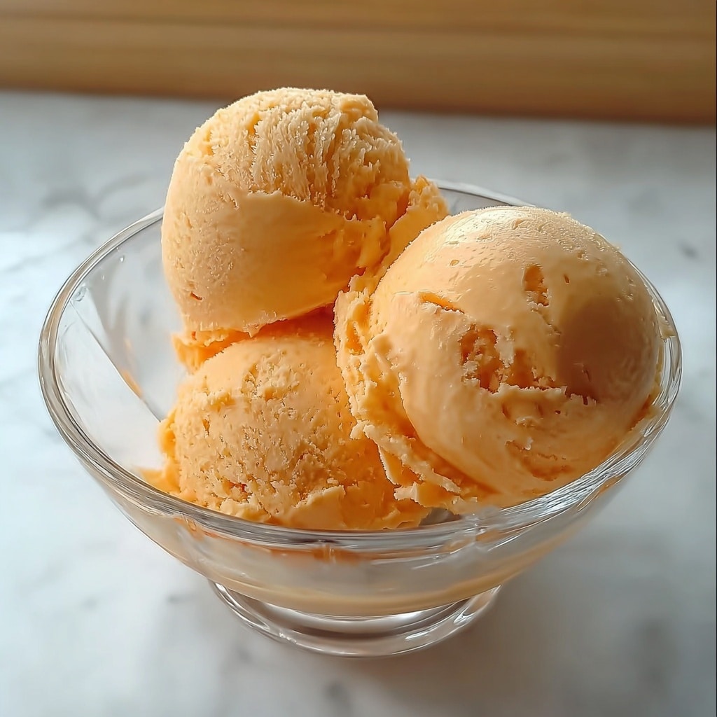 Peach Sorbet Recipe: Refreshing, Fruity Dessert Recipe - Recipe Image
