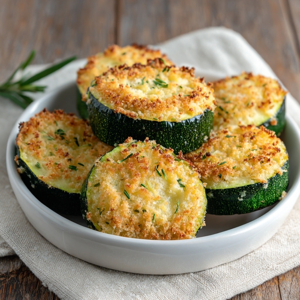 Baked Parmesan Zucchini Rounds Recipe - Recipe Image