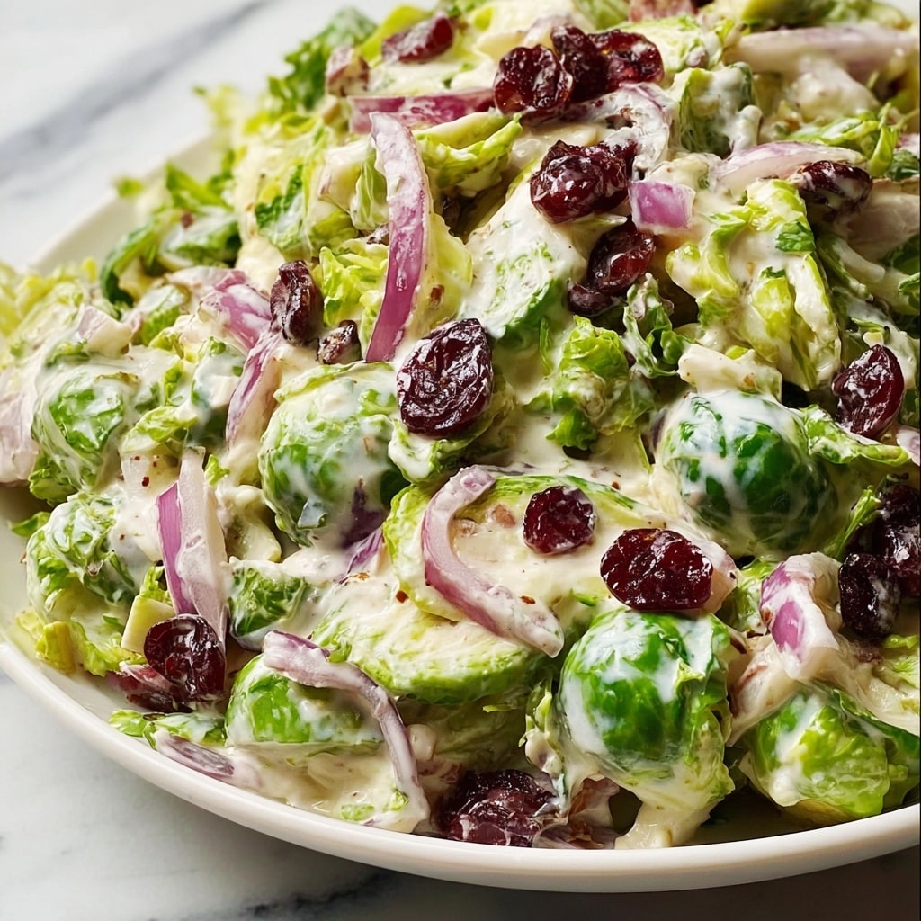 Creamy Brussels Sprouts Slaw Recipe