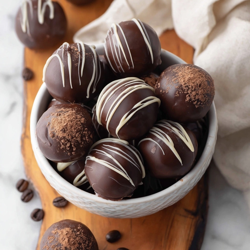 Dark Chocolate Coffee Truffles Recipe 5 Dark Chocolate Coffee Truffles Recipe - Recipe Image