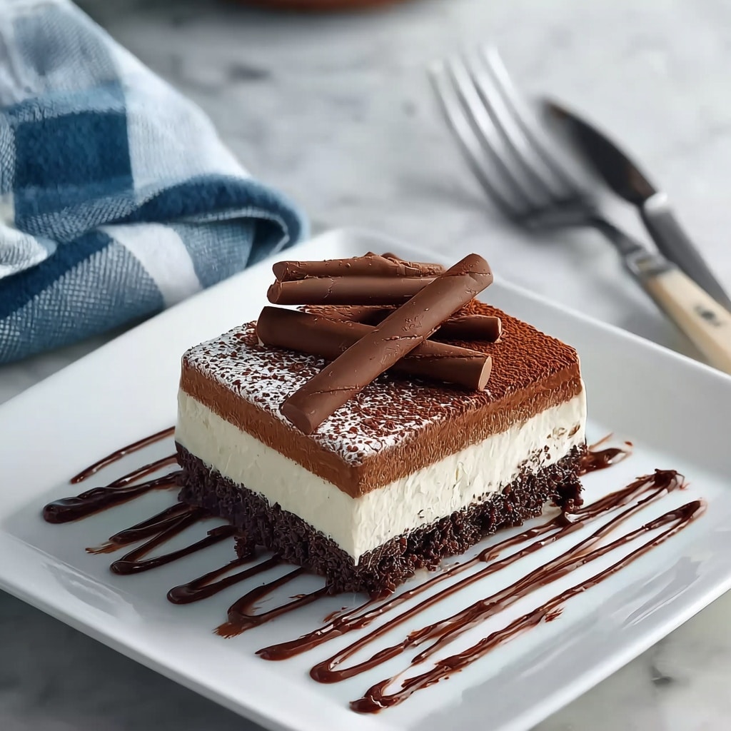 Chocolate Delight Pots de Crème with Pecans and Cream Cheese Layer Recipe - Recipe Image