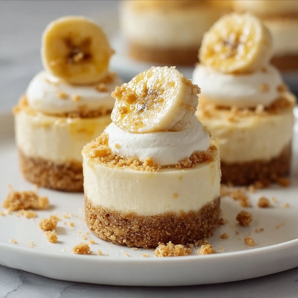 Mini Banana Pudding Cheesecakes Recipe - Recipe Image