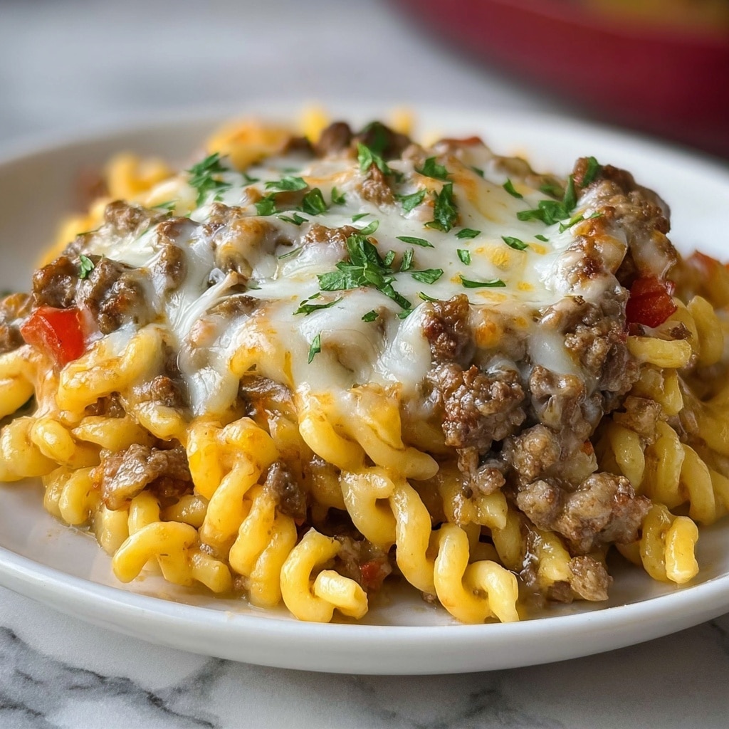 Cheeseburger Alfredo Pasta: A Delicious Twist on Comfort Food Recipe 5 Cheeseburger Alfredo Pasta: A Delicious Twist on Comfort Food Recipe - Recipe Image