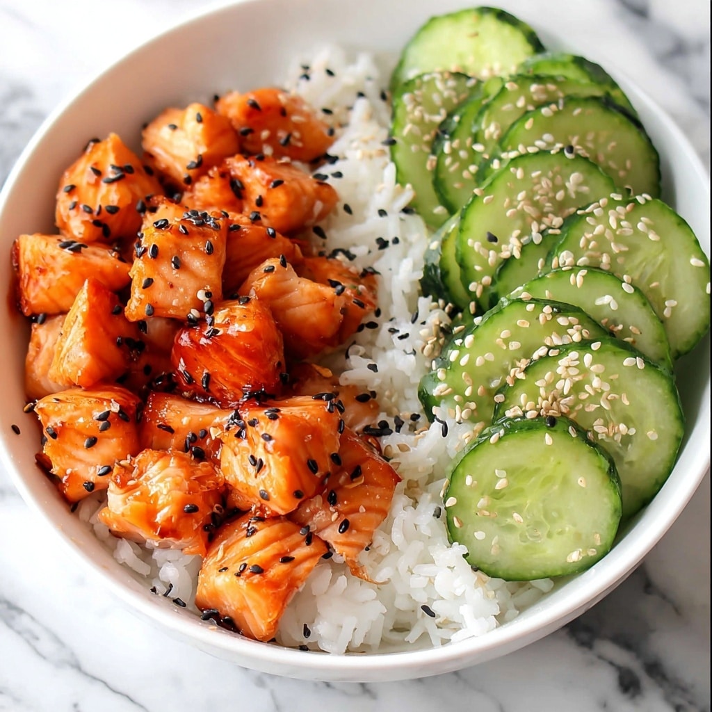 Teriyaki Salmon Bites with Avocado and Cucumber Salsa Recipe 6 Teriyaki Salmon Bites with Avocado and Cucumber Salsa Recipe - Recipe Image