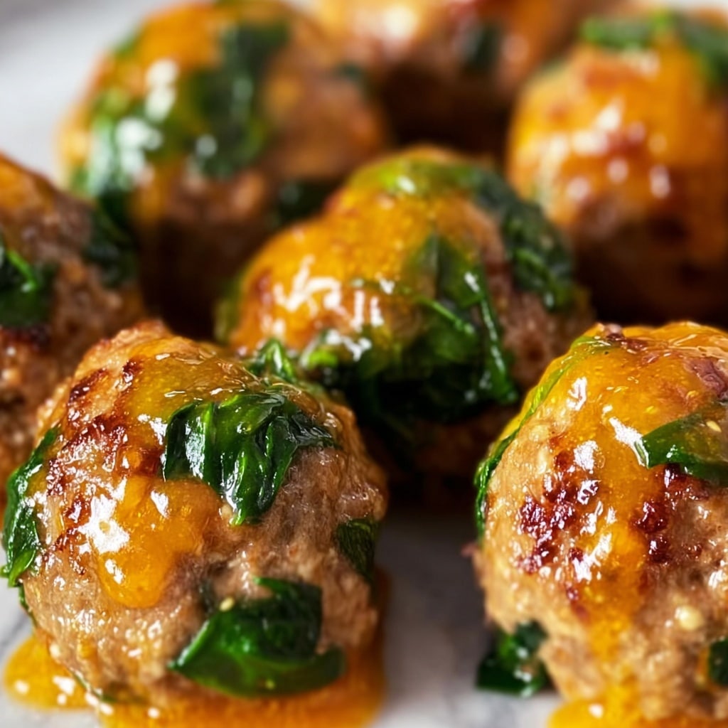 Baked Chicken Ricotta Spinach Meatballs Recipe - Recipe Image