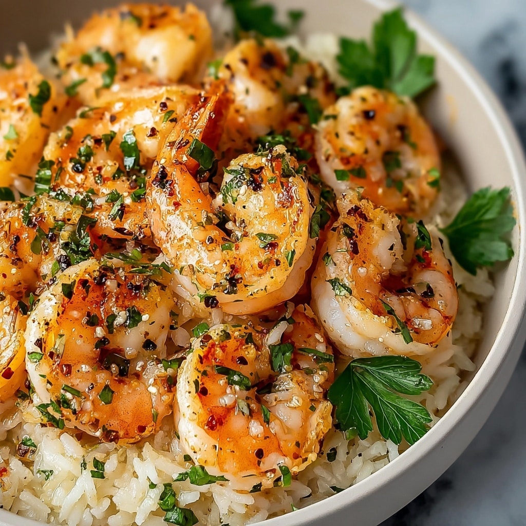 Creamy Garlic Butter Shrimp Bowl with Herb Rice Recipe 6 Creamy Garlic Butter Shrimp Bowl with Herb Rice Recipe - Recipe Image