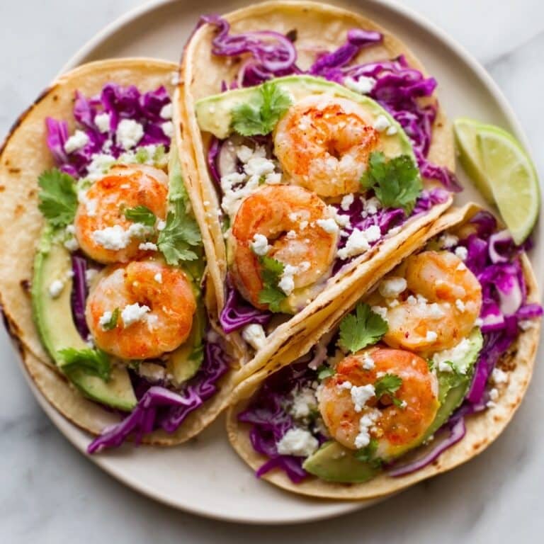 Spicy Shrimp Tacos with Cilantro Lime Sauce Recipe