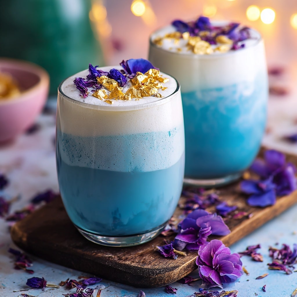 Iced Butterfly Pea Flower Tea Latte Recipe