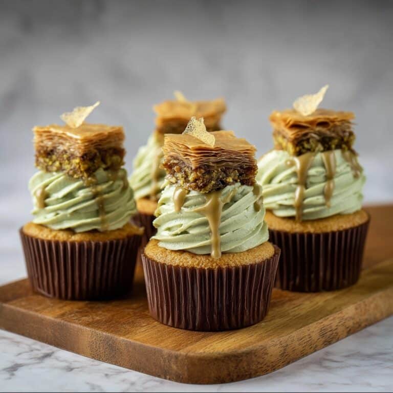 Caramel Pistachio Cupcakes Recipe