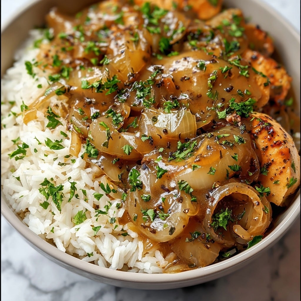 Smothered Chicken and Rice Recipe