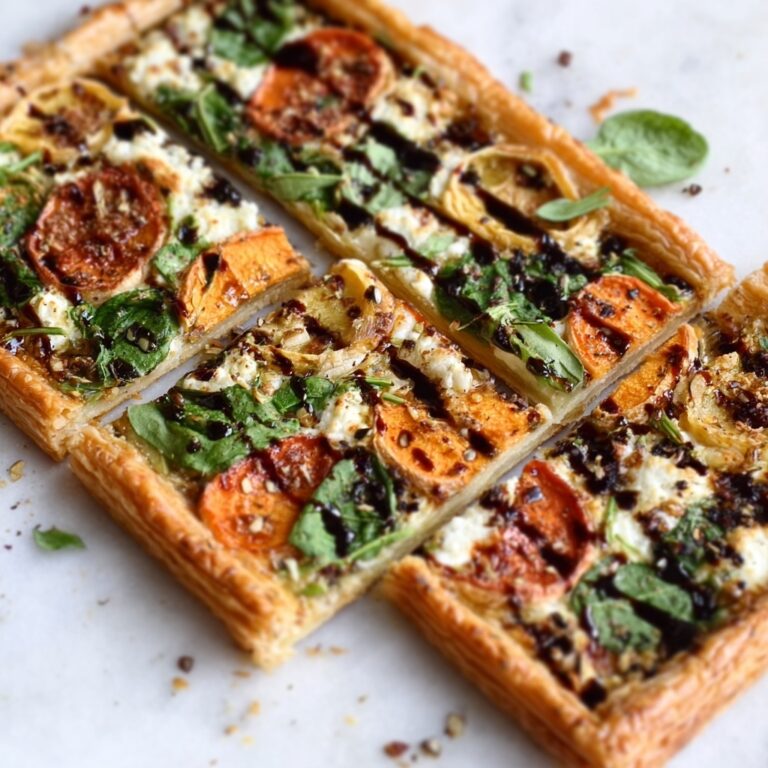 Pesto Caprese Puff Pastry Pizza Recipe