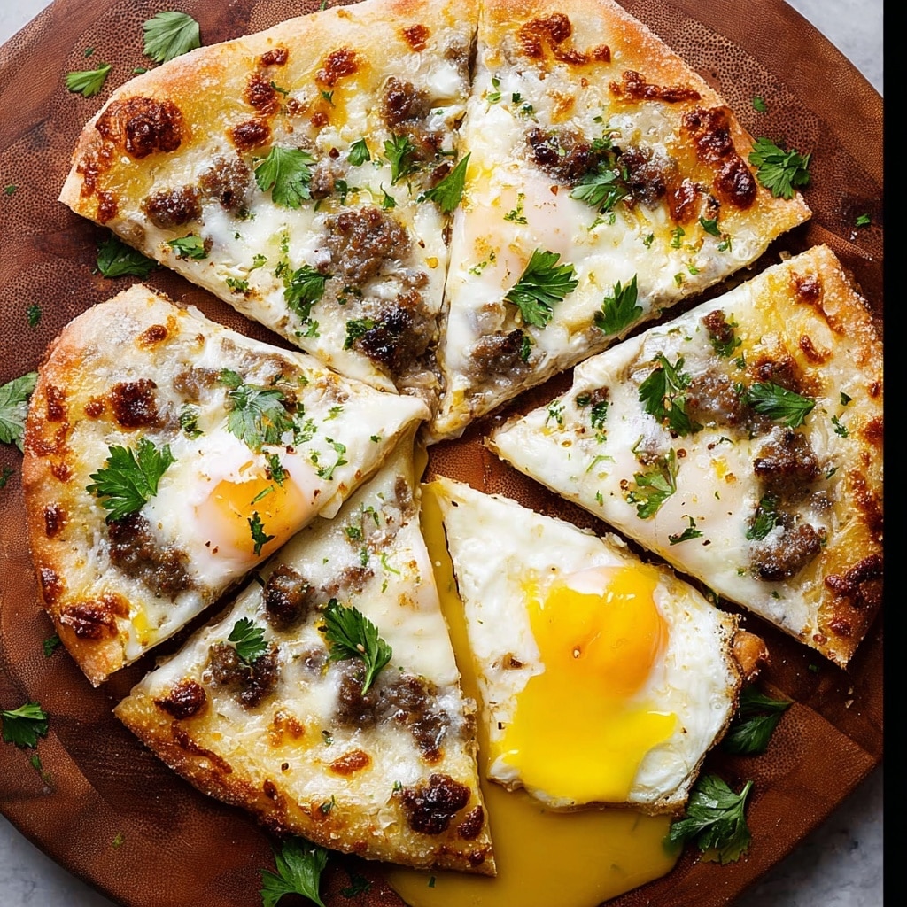 Sausage and Egg Breakfast Pizzas Recipe