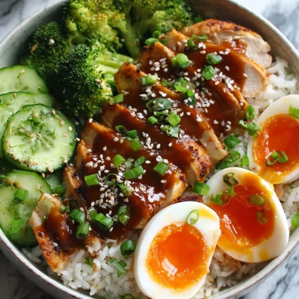 Sticky Chicken Rice Bowls Recipe