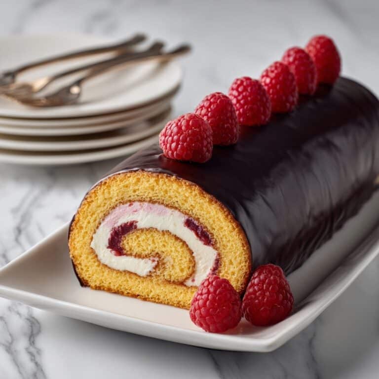 Chocolate Raspberry Swiss Roll Recipe