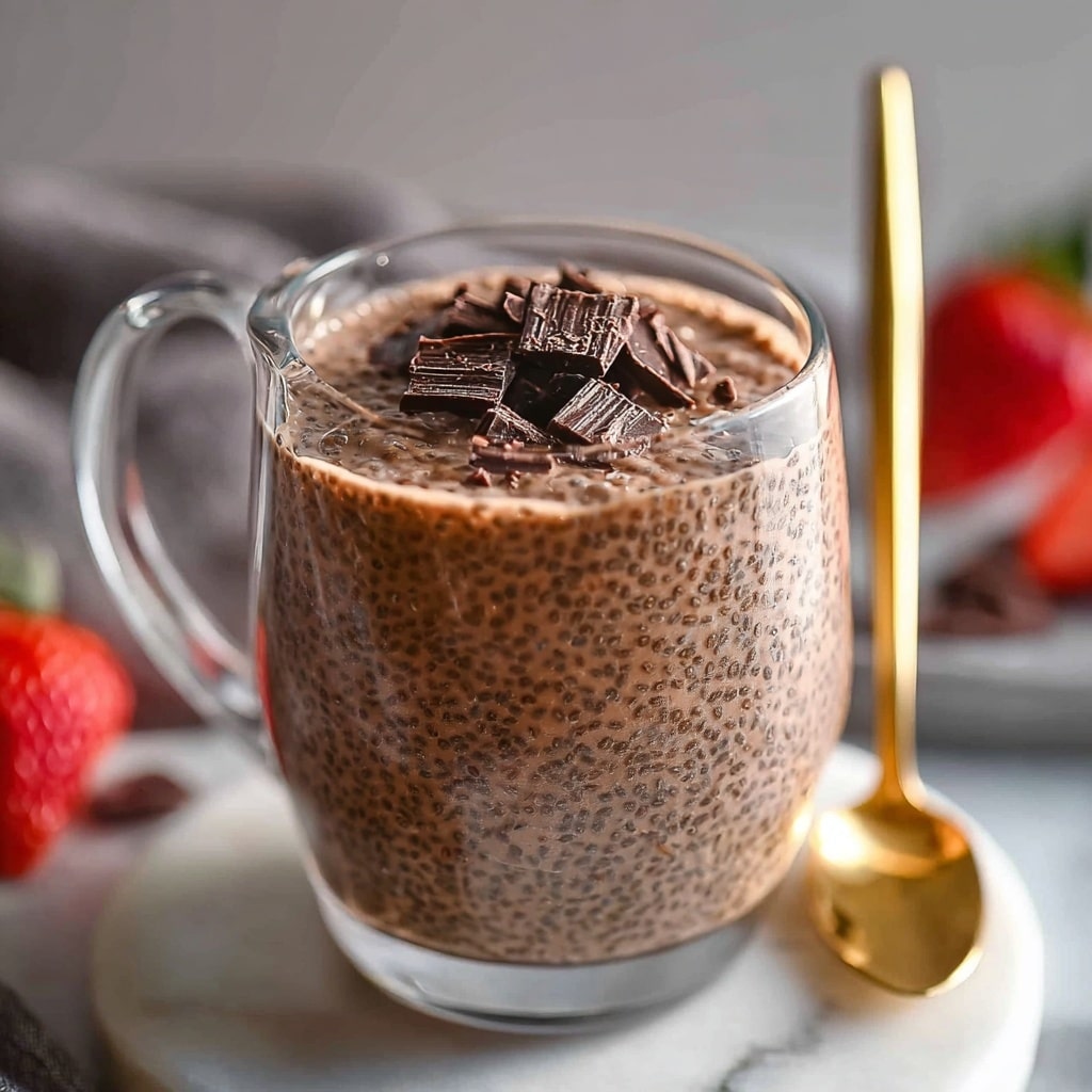 Chocolate Chia Pudding with Strawberries, Cacao Nibs, and Peanut Butter Recipe 6 Chocolate Chia Pudding with Strawberries, Cacao Nibs, and Peanut Butter Recipe - Recipe Image