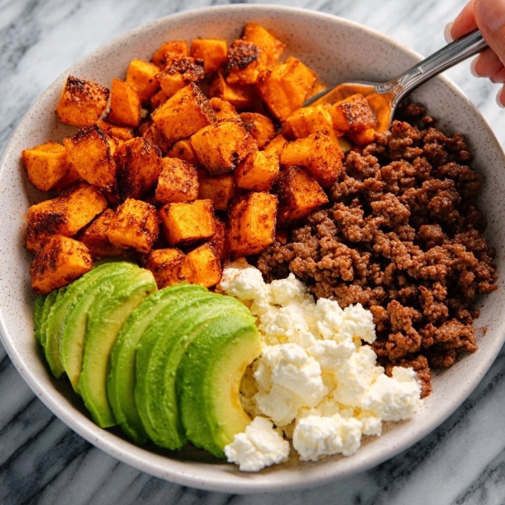Hot Honey Sweet Potato Beef Bowls Recipe
