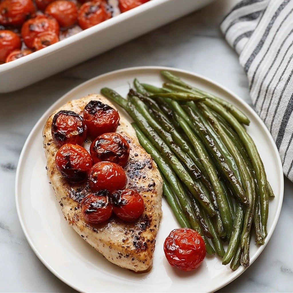 Oven Baked Balsamic Chicken with Cherry Tomatoes Recipe