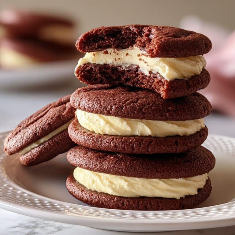 Luscious Red Velvet Cookies with a Creamy Cheesecake Surprise Recipe