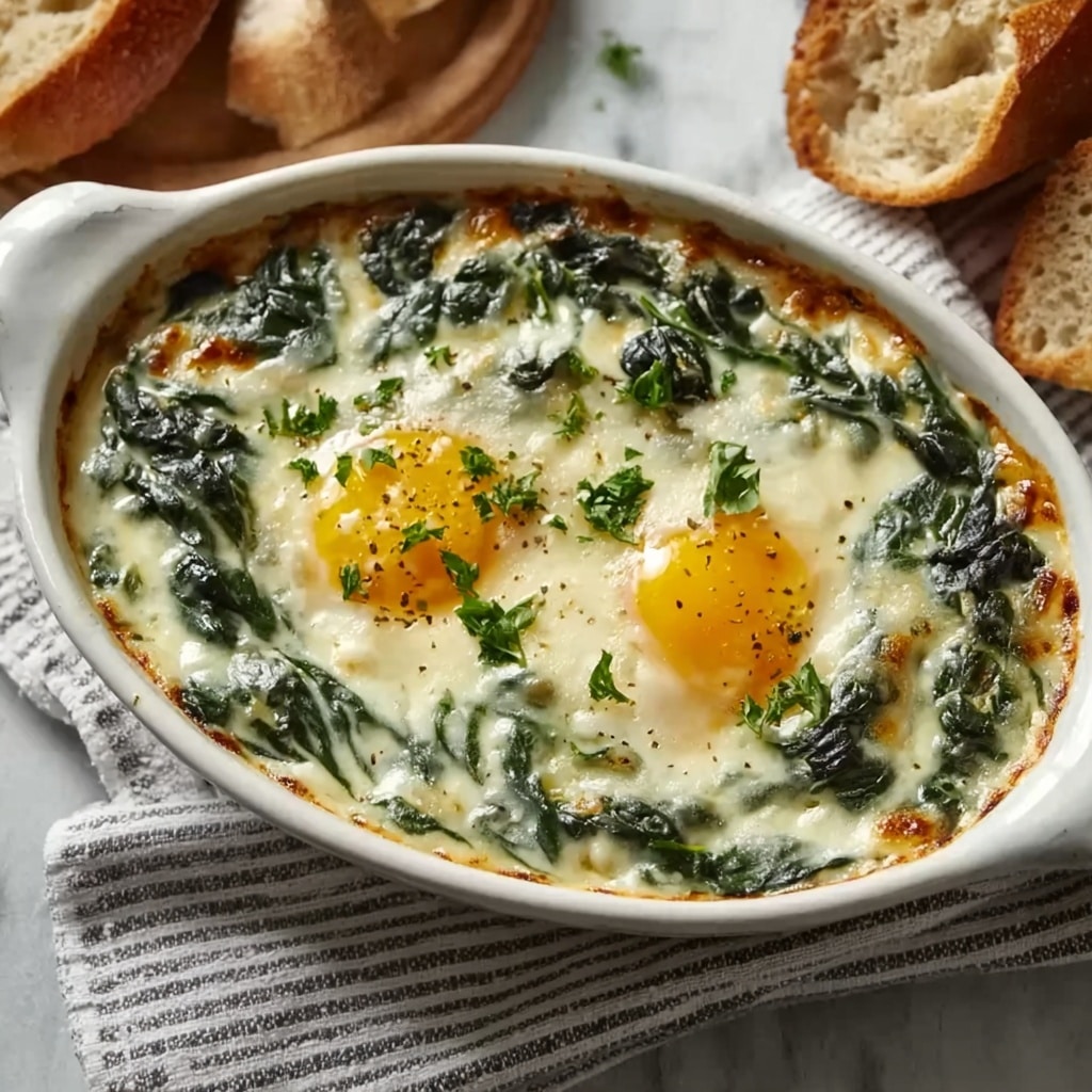 Baked Eggs Florentine Recipe