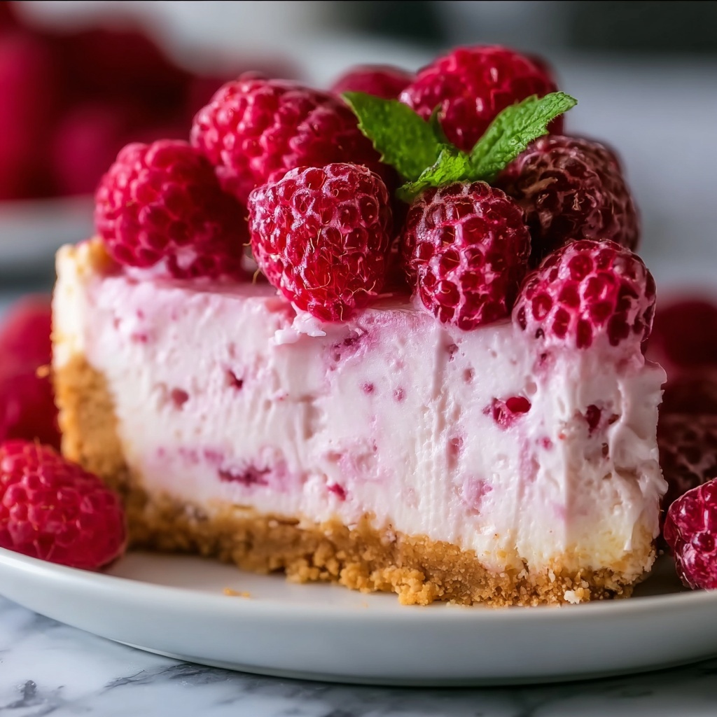 No-Bake Raspberry Cheesecake Recipe 6 No-Bake Raspberry Cheesecake Recipe - Recipe Image