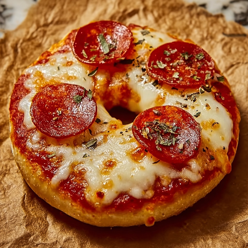 Easy Homemade Pizza Bagels Recipe 6 Easy Homemade Pizza Bagels Recipe - Recipe Image