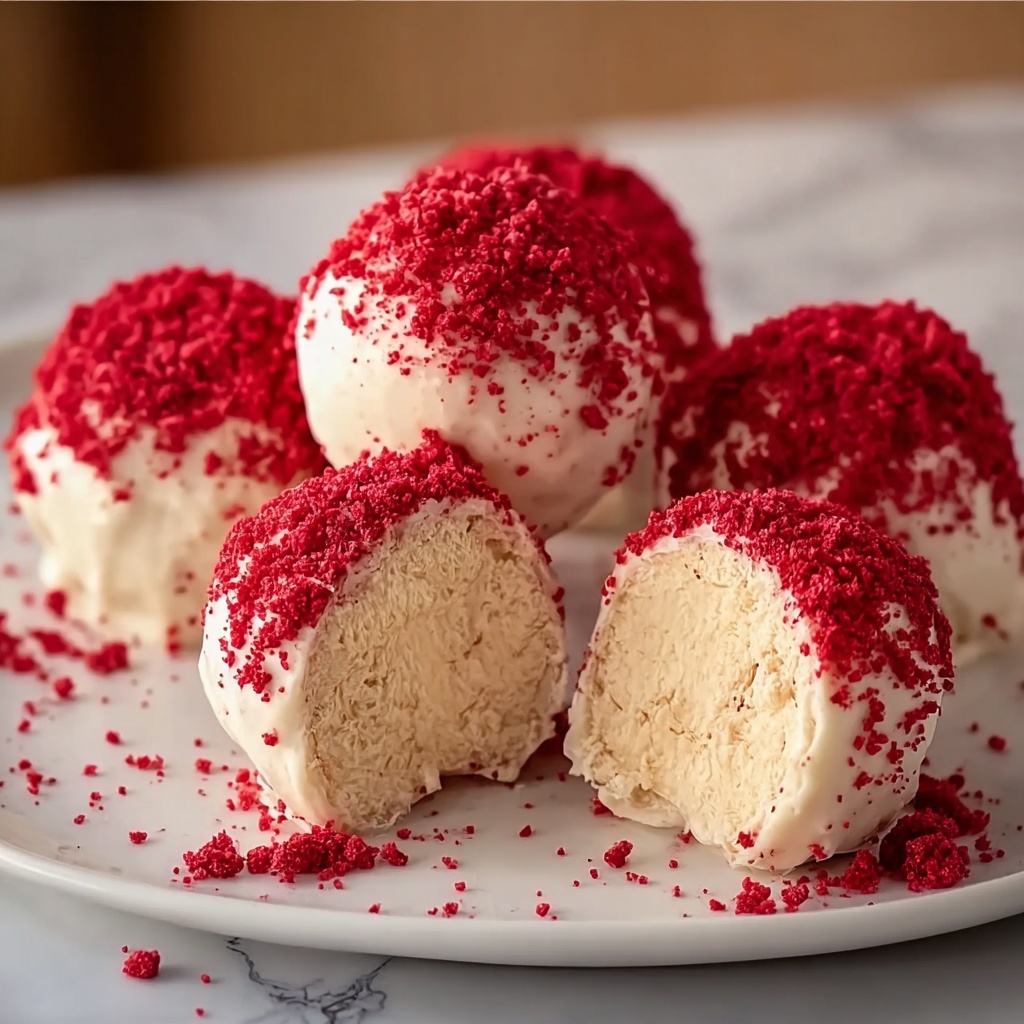 Red Velvet Cheesecake Balls Recipe 6 Red Velvet Cheesecake Balls Recipe - Recipe Image