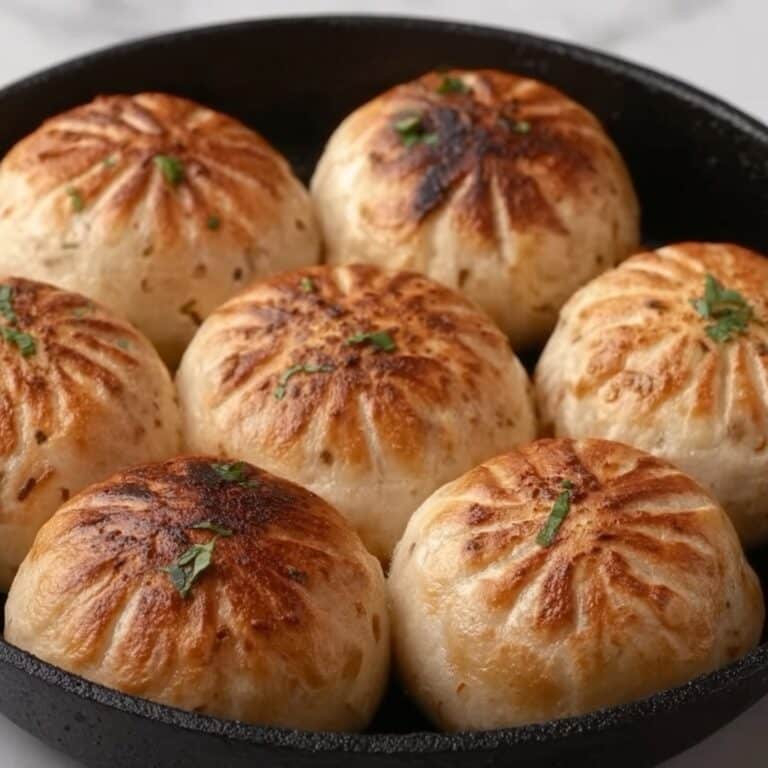 Pan-Fried Cabbage and Noodle Buns Recipe