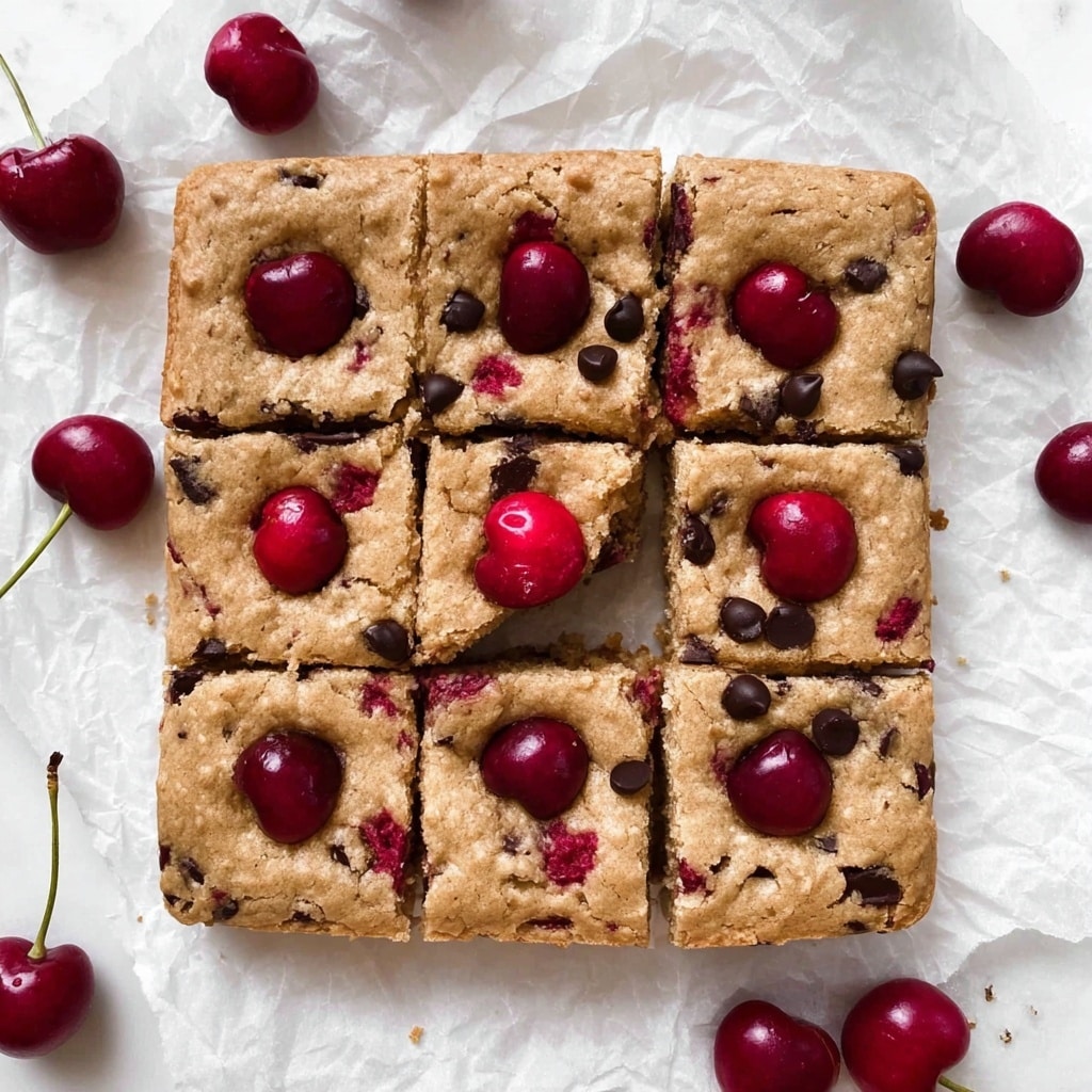 Cherry Chocolate Chip Blondies Recipe