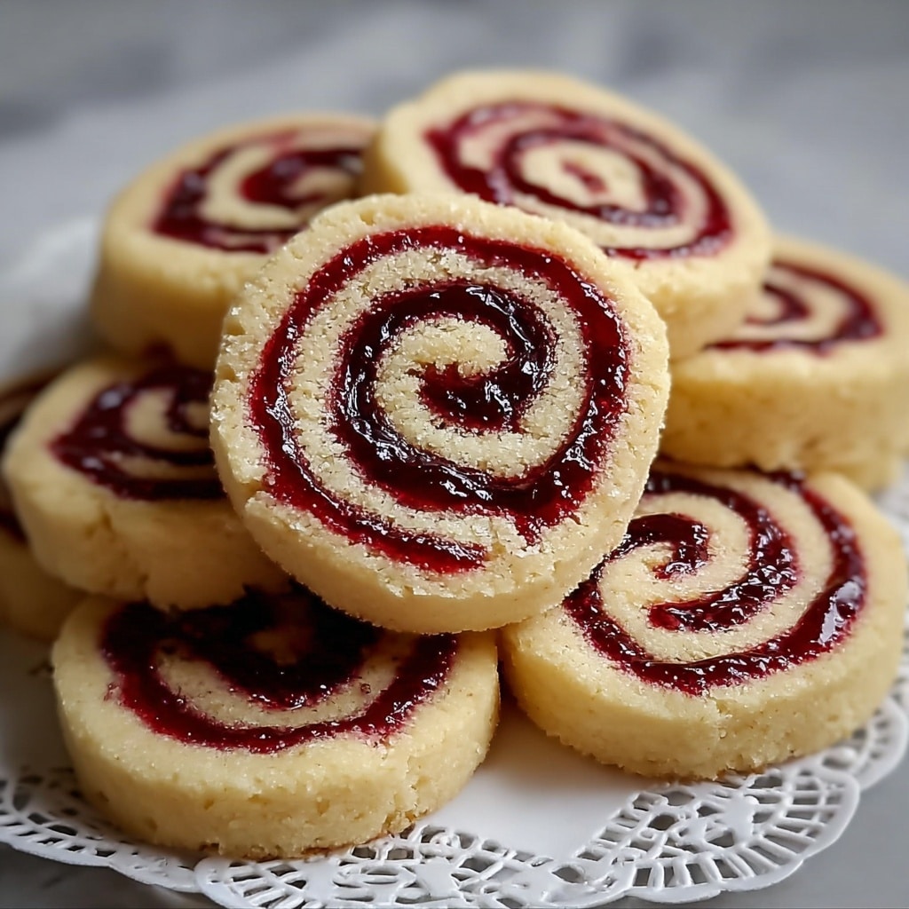Raspberry Swirl Shortbread Cookies Recipe 6 Raspberry Swirl Shortbread Cookies Recipe - Recipe Image