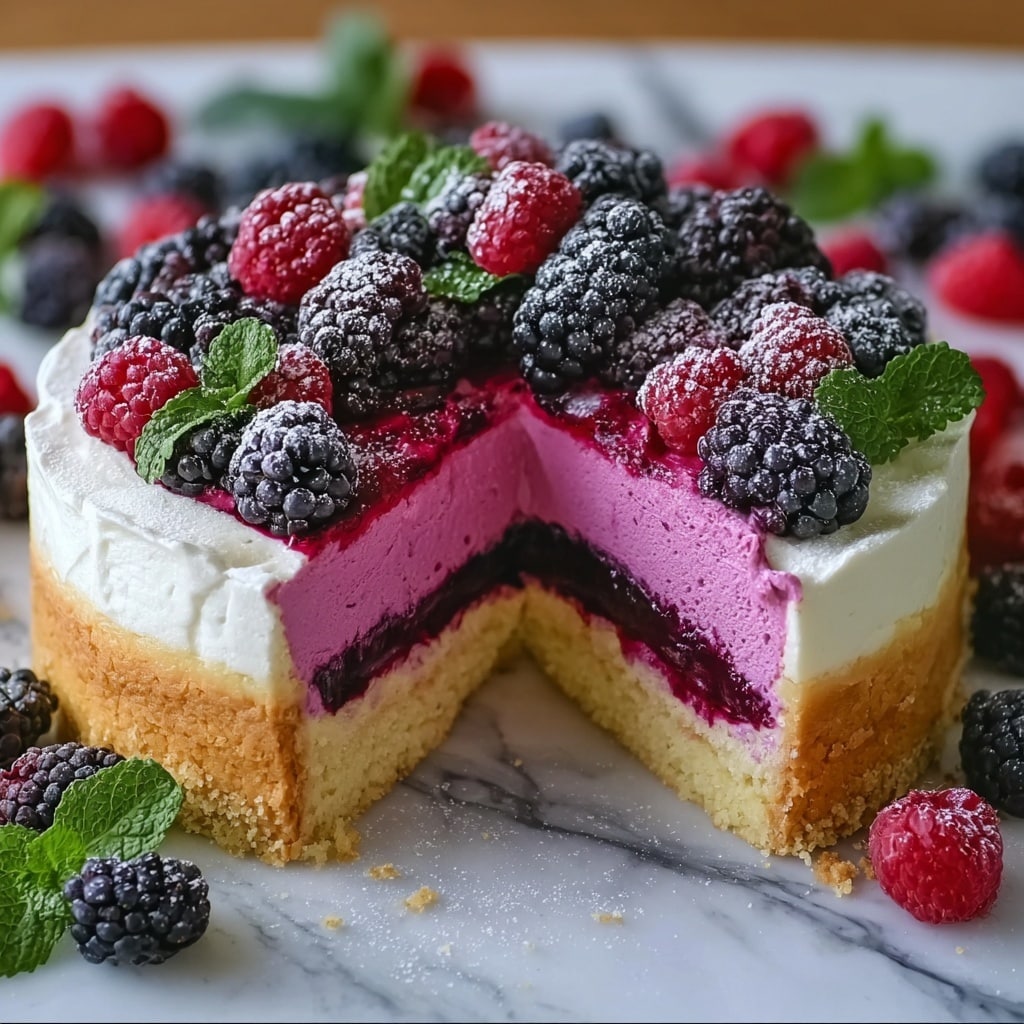 Berry Cream Cheese Cake Recipe 6 Berry Cream Cheese Cake Recipe - Recipe Image
