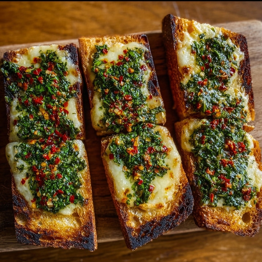 Cheesy Chimichurri Garlic Bread Recipe 6 Cheesy Chimichurri Garlic Bread Recipe - Recipe Image