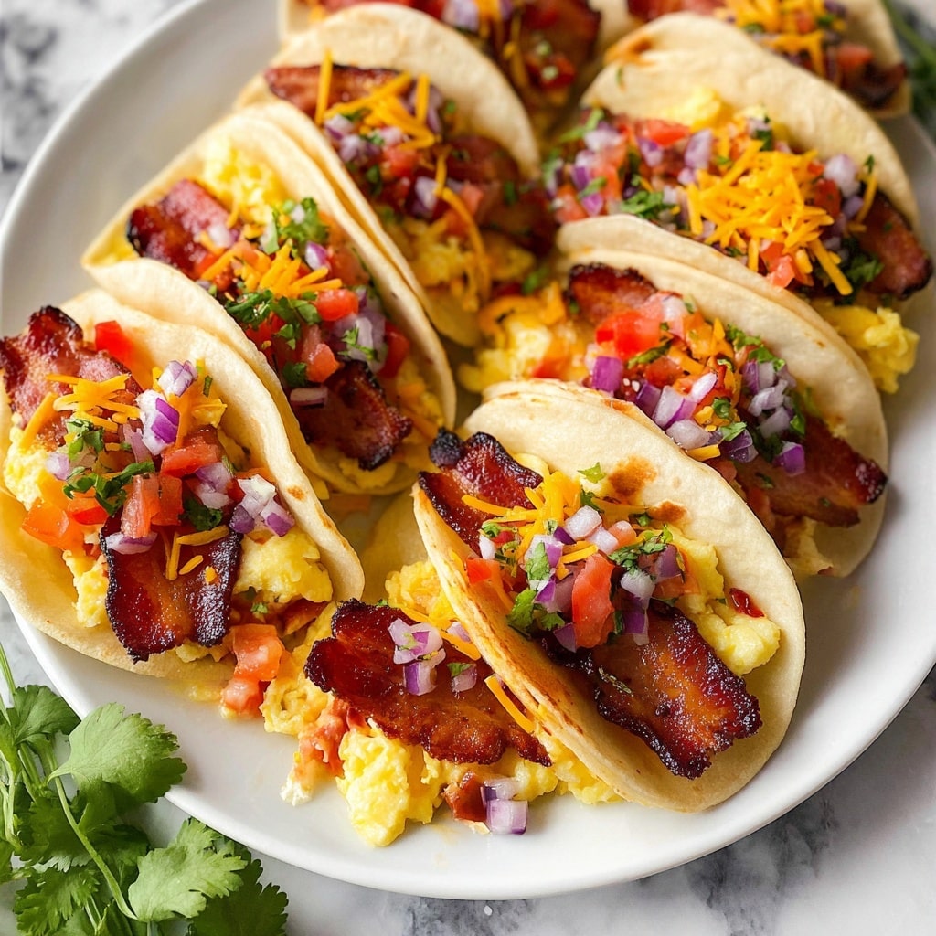Pancake Tacos with Turkey Bacon, Scrambled Eggs, and Cheddar Recipe 6 Pancake Tacos with Turkey Bacon, Scrambled Eggs, and Cheddar Recipe - Recipe Image