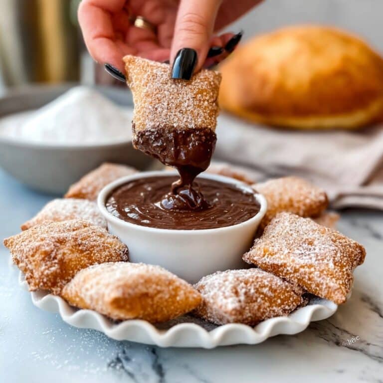Baked Churro Chips with Chocolate Ganache Dip Recipe