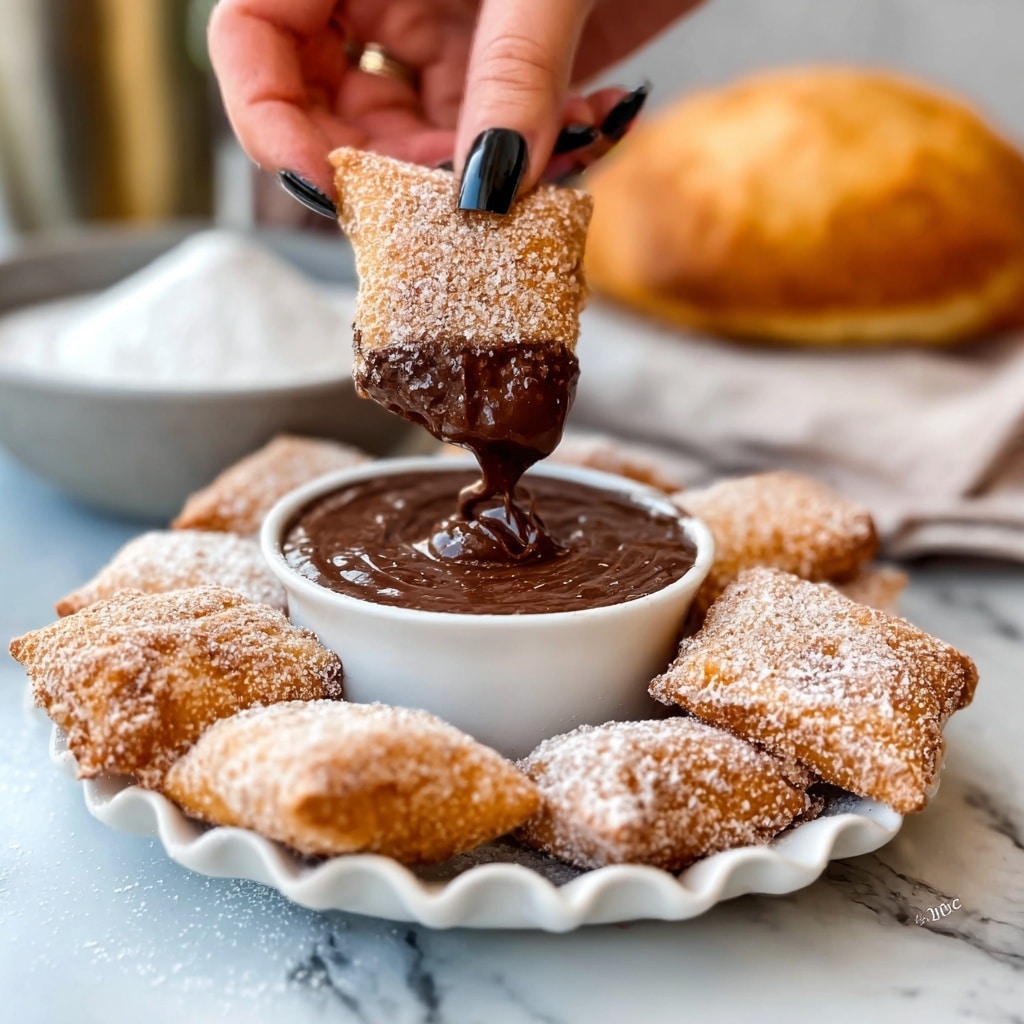 Baked Churro Chips with Chocolate Ganache Dip Recipe