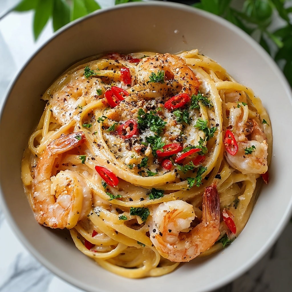 Creamy Jamaican Shrimp Pasta Recipe