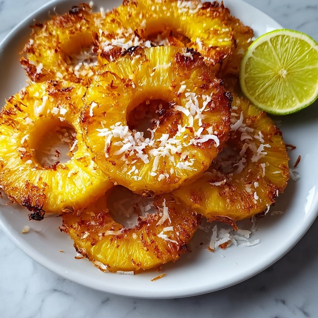 Fried Pineapple with Coconut Crust Recipe 6 Fried Pineapple with Coconut Crust Recipe - Recipe Image