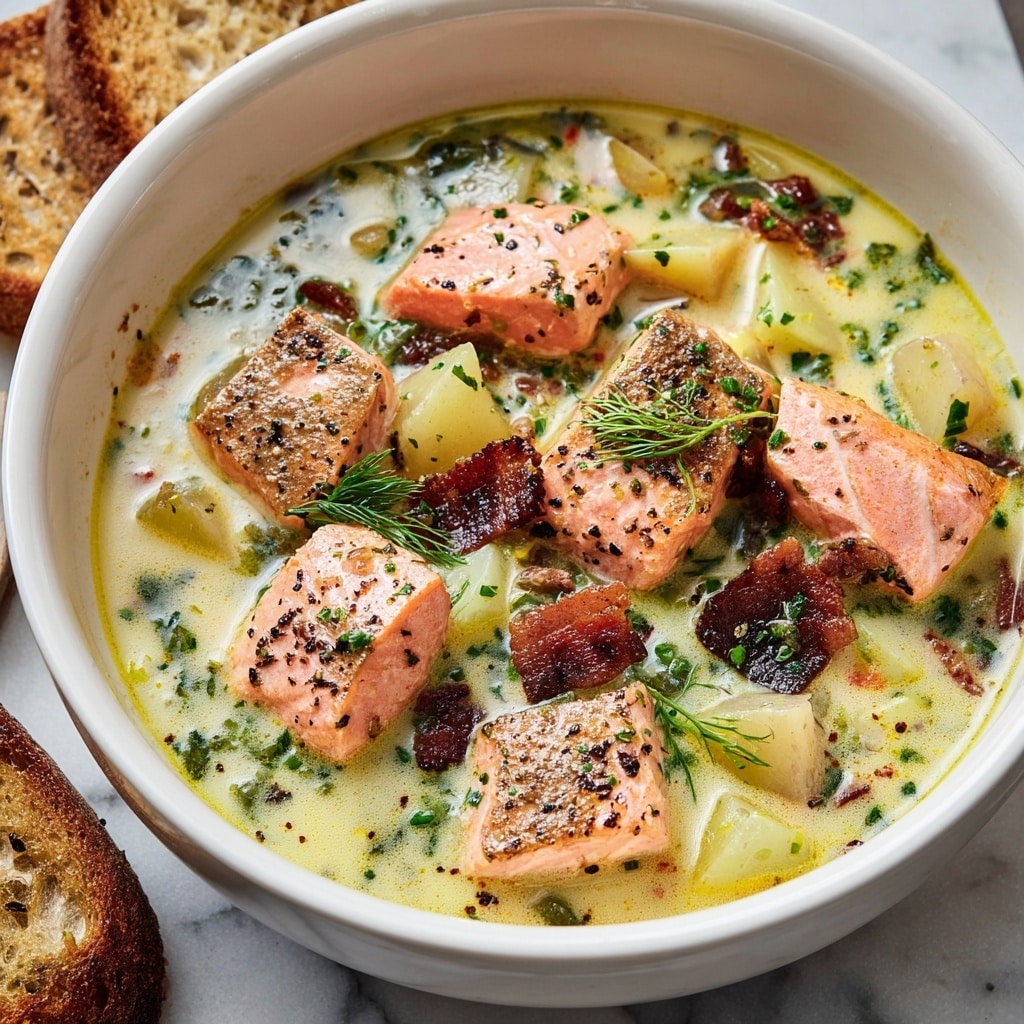 Creamy Salmon Chowder Soup Recipe