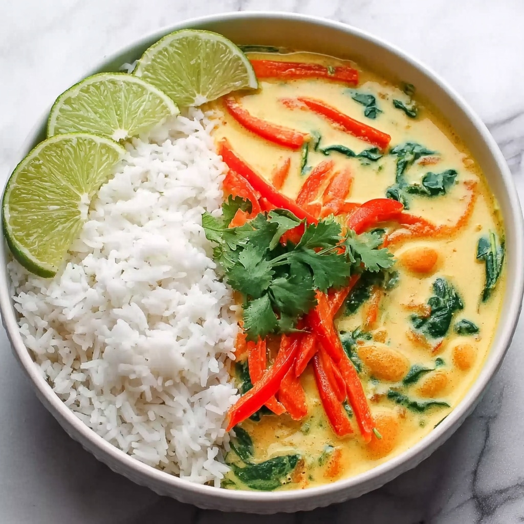 Creamy Coconut Curry with Vegetables and Protein Recipe - Recipe Image