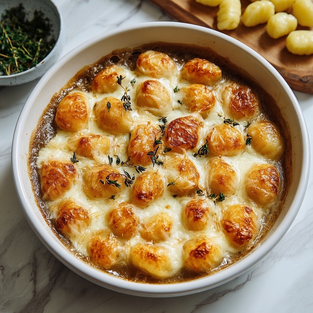 Baked French Onion Gnocchi Recipe