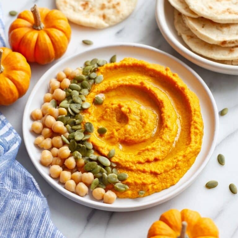 The BEST Pumpkin Hummus Recipe