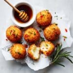 Baked Goat Cheese Balls with Hot Honey and Herbs Recipe
