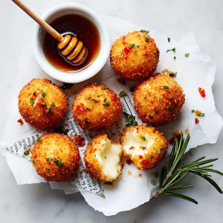 Baked Goat Cheese Balls with Hot Honey and Herbs Recipe