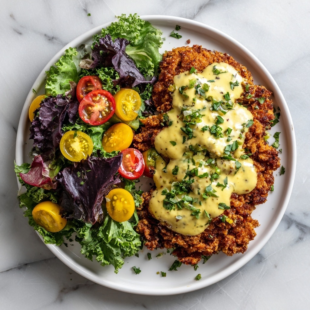 Pretzel Crusted Chicken with Cheddar Mustard Sauce Recipe