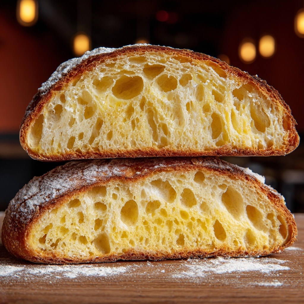 Homemade Italian Ciabatta Bread Recipe - Recipe Image