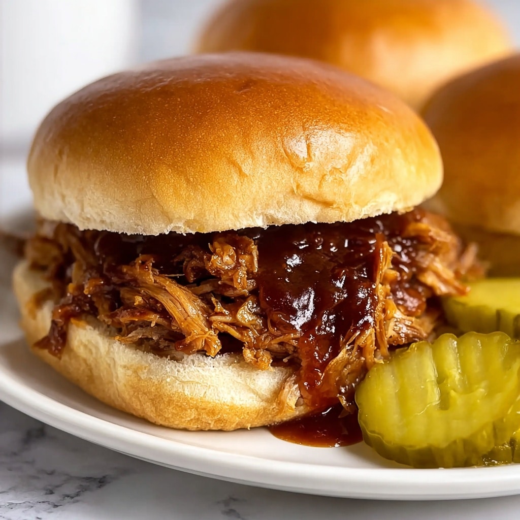 Slow Cooker Hot Honey Chicken Sandwiches Recipe - Recipe Image