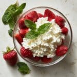Strawberries with Mint-Infused Cream Recipe