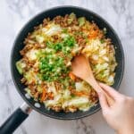 Healthy Chinese Ground Beef Cabbage Stir Fry Recipe