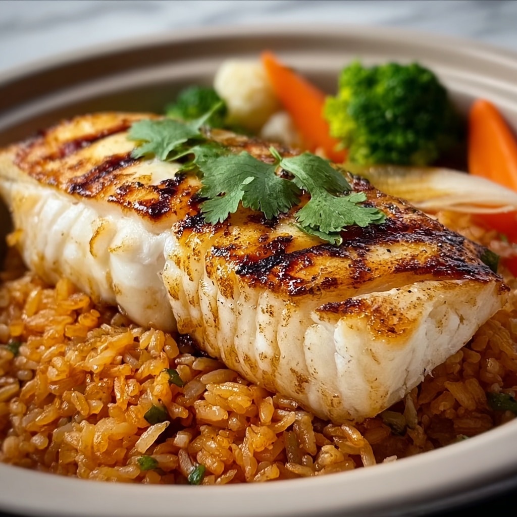 Baked Fish Rice Recipe - Recipe Image