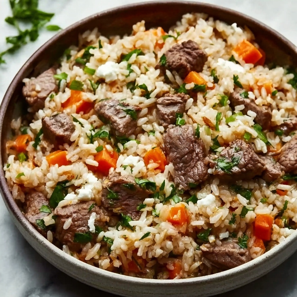 Steak & Queso Rice: A Tex-Mex Fiesta at Home Recipe - Recipe Image