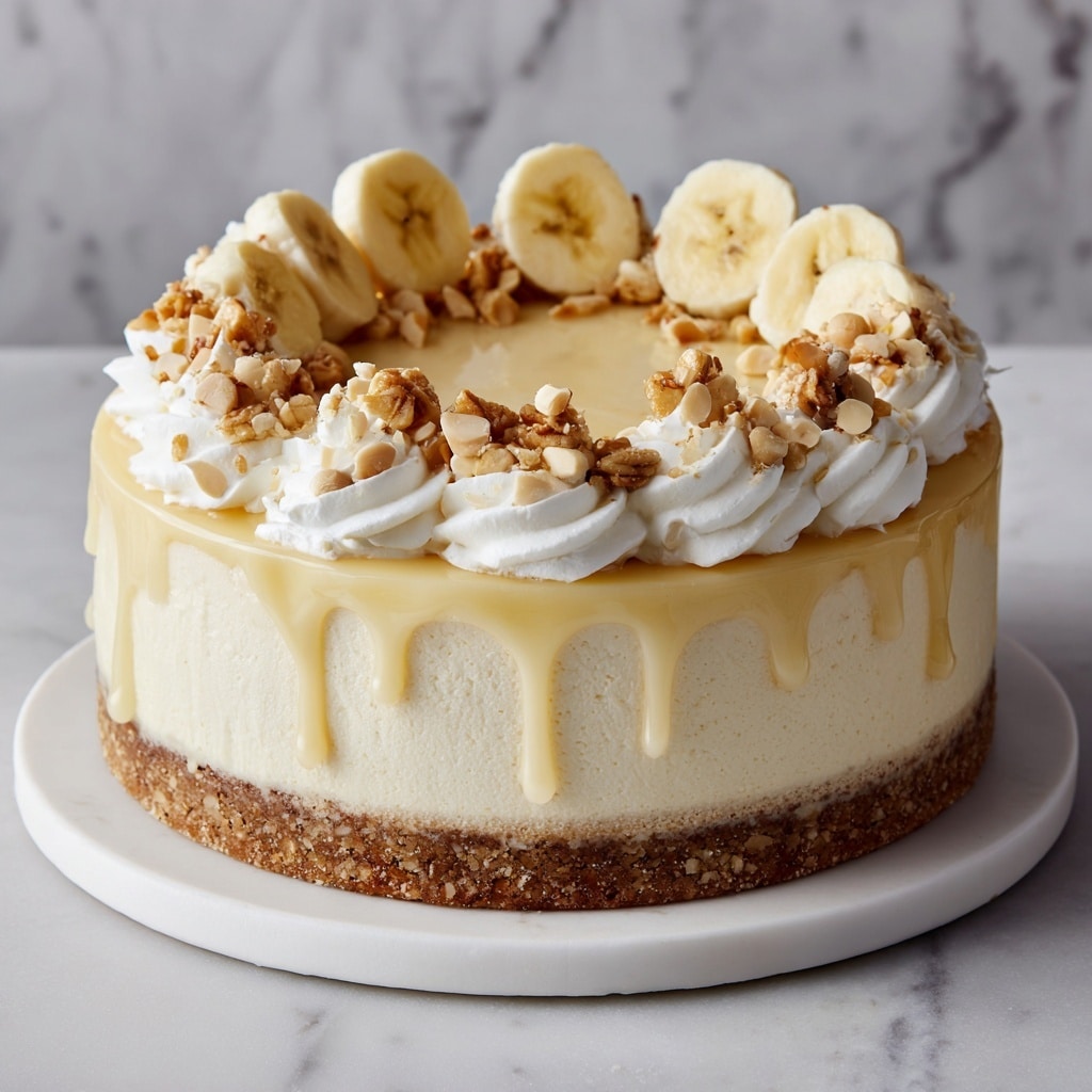 No Bake Banana Pudding Cheesecake Recipe - Recipe Image